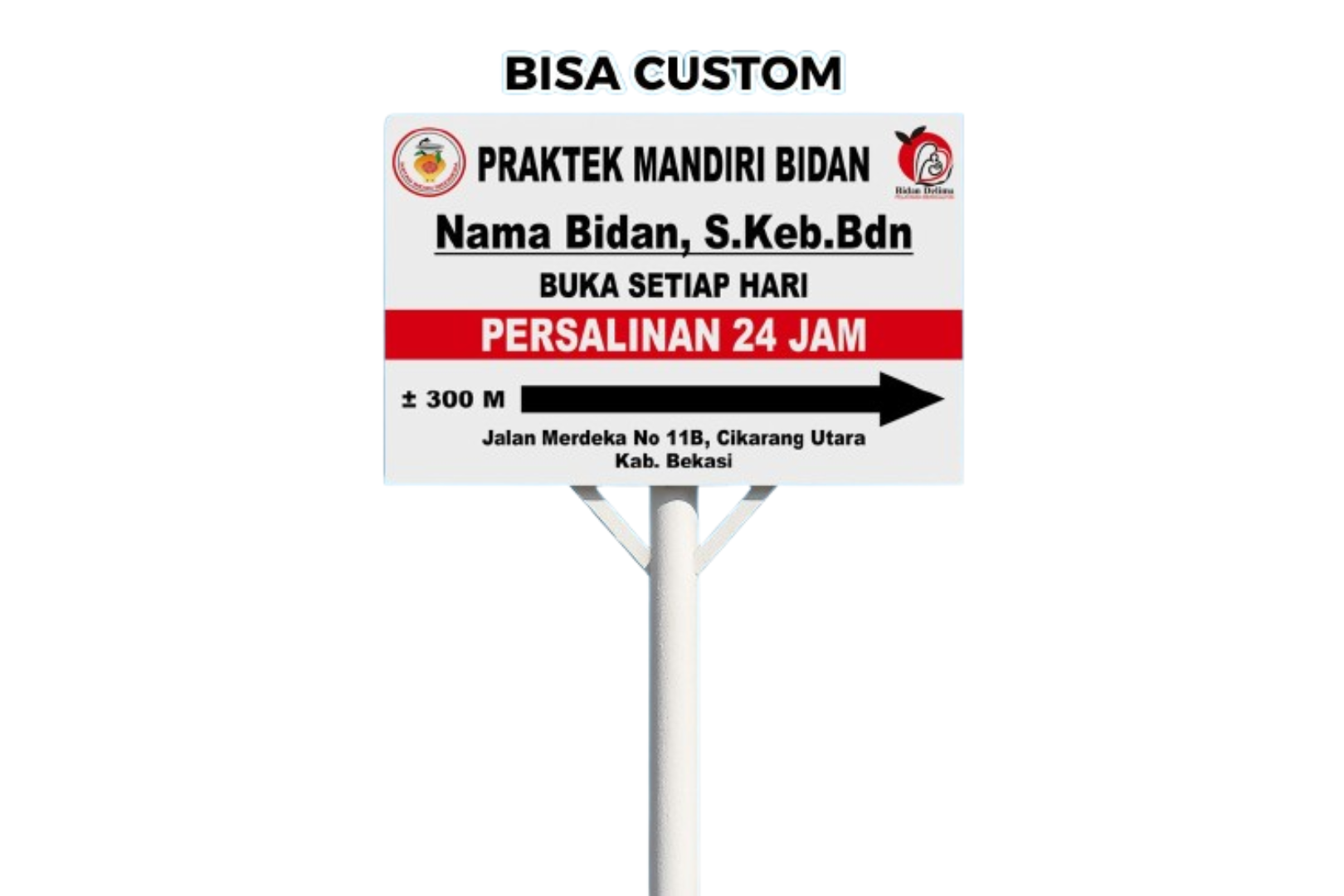 1 Muka + Tiang
